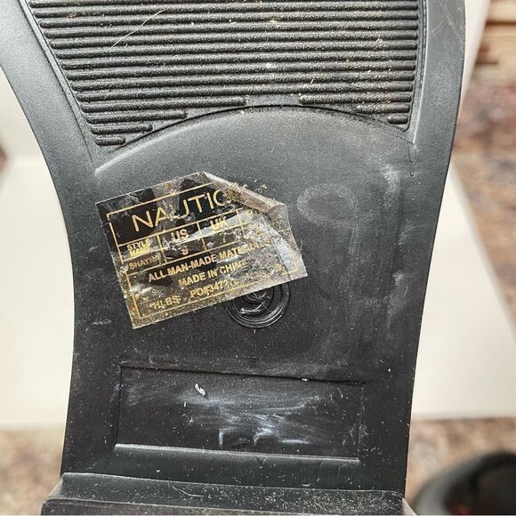 Nautica Black Ankle Length Rain Boots - Picture 8 of 8